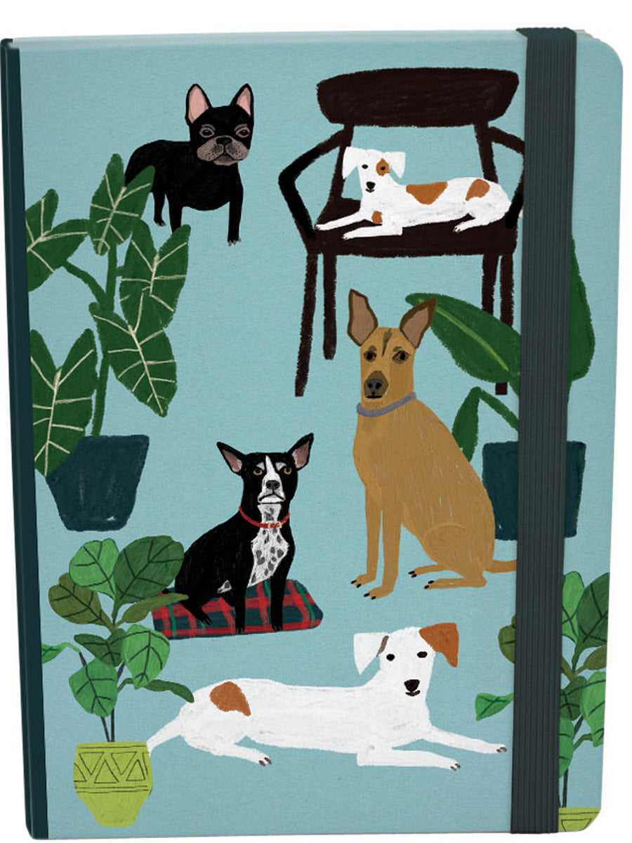 Roger la Borde Cat and Dog Palais A5 Journal with elastic featuring artwork by Anne Bentley