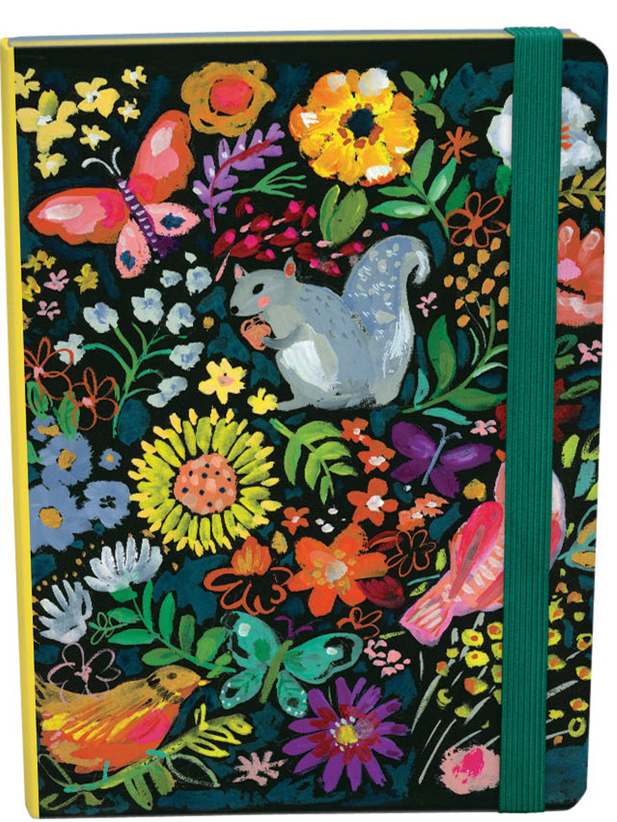 Roger la Borde Wild Batik A5 Journal with elastic featuring artwork by Jennifer Orkin Lewis