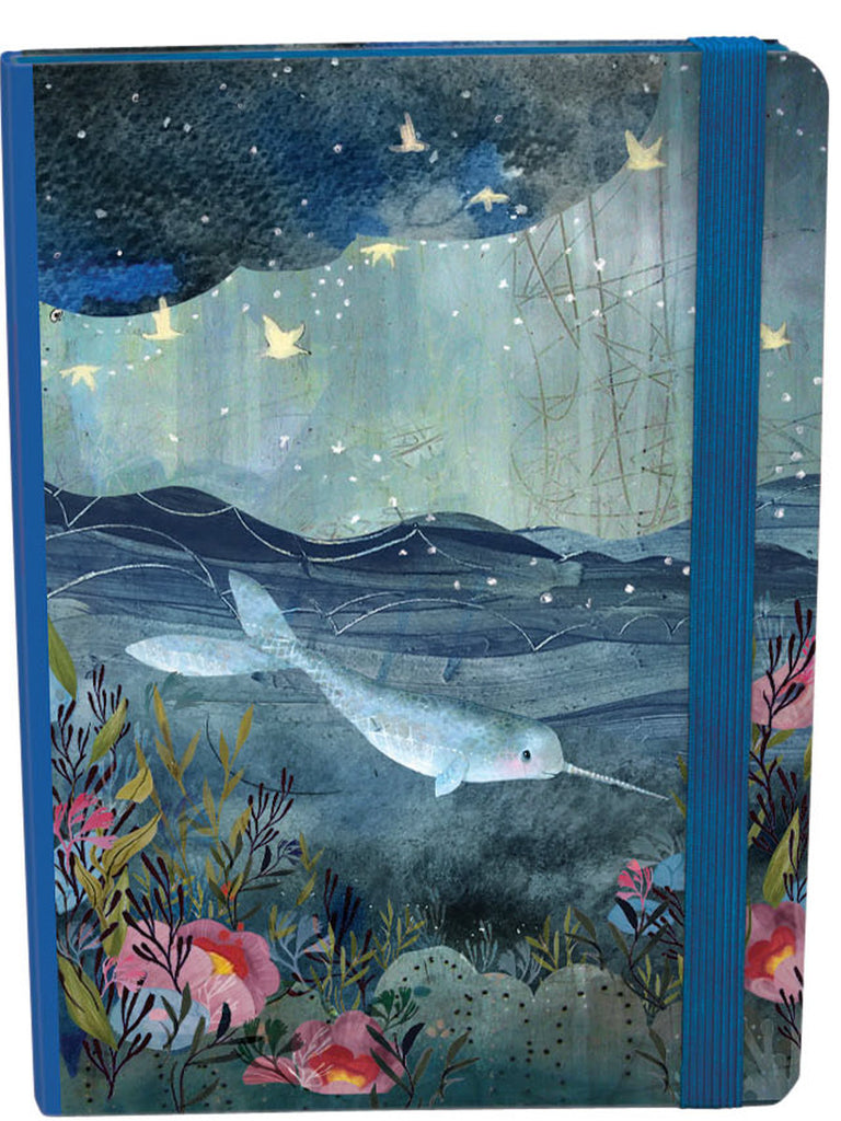 Roger la Borde Sea Dreams A5 Journal with elastic binder featuring artwork by Kendra Binney