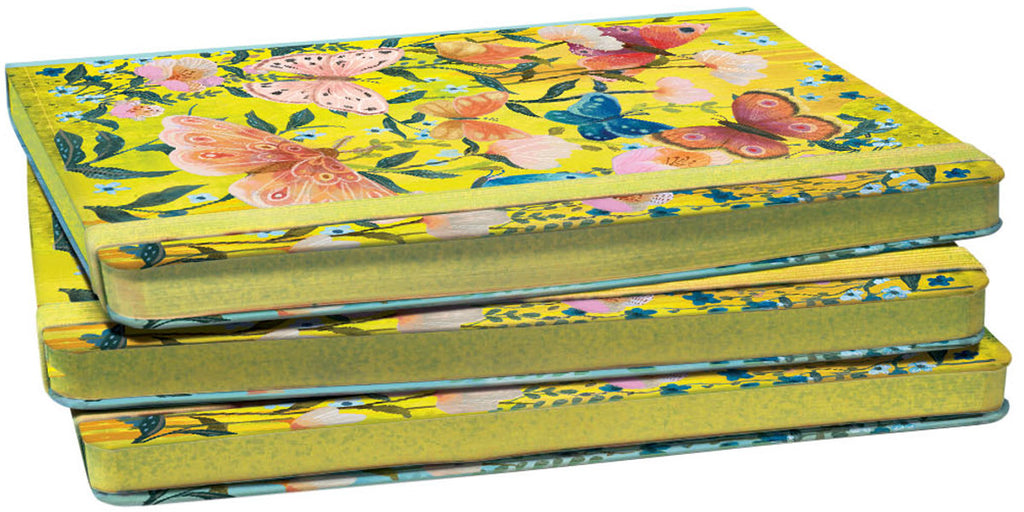 Roger la Borde Butterfly Ball A5 Hardback Journal with elastic binder featuring artwork by Kendra Binney