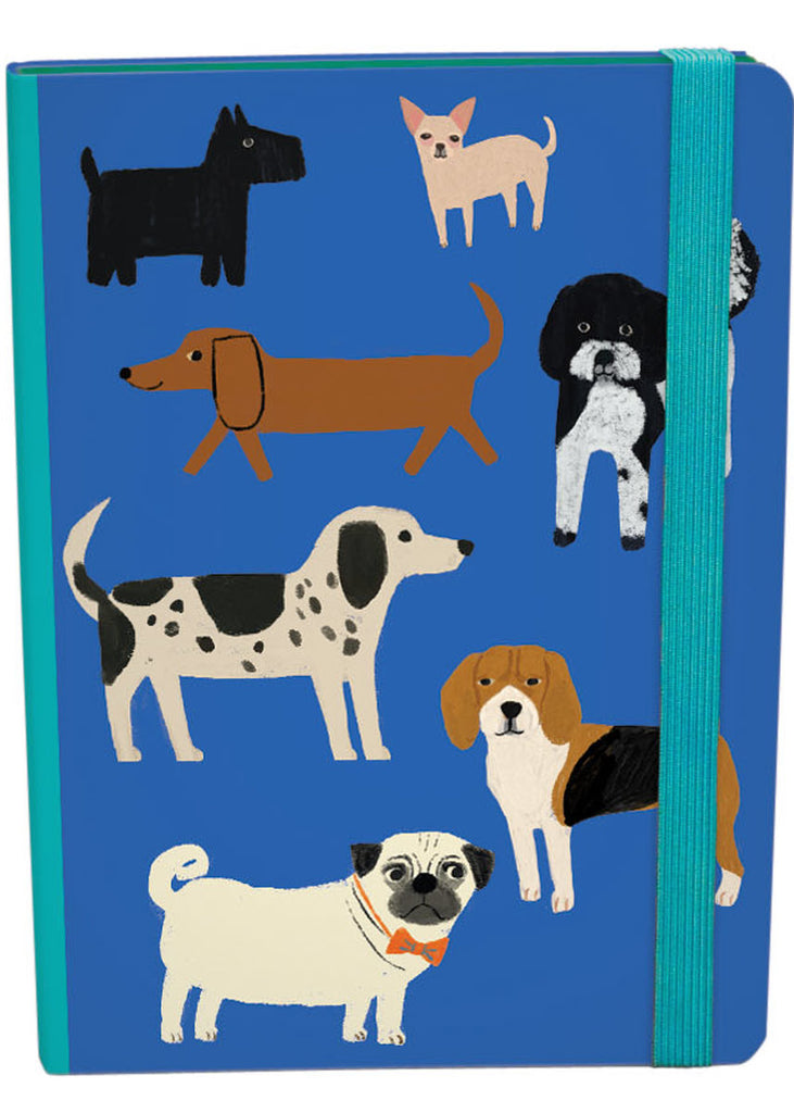 Roger la Borde Shaggy Dogs A5 Hardback Journal with elastic binder featuring artwork by Anne Bentley