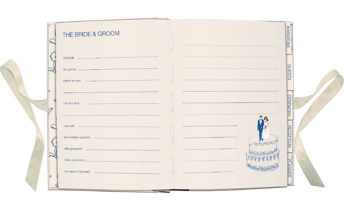 Roger la Borde Little House Illustrated Wedding Planner featuring artwork by Emily Isabella