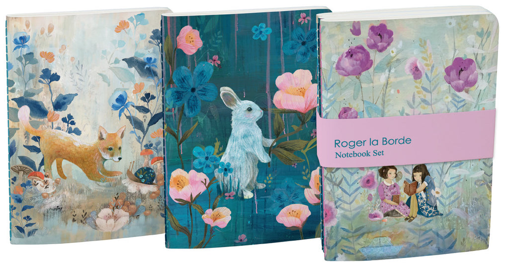 Roger la Borde Daydreamers A6 Exercise Books set featuring artwork by Kendra Binney