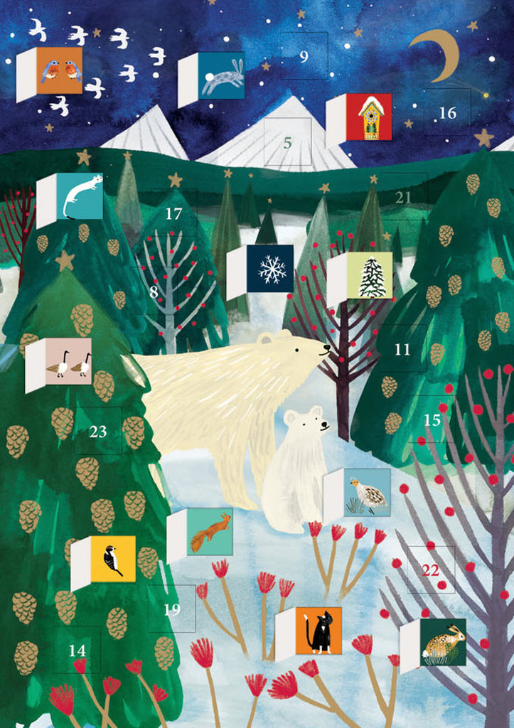 Roger la Borde Lodestar Advent Calendar Greeting Card featuring artwork by Katie Vernon