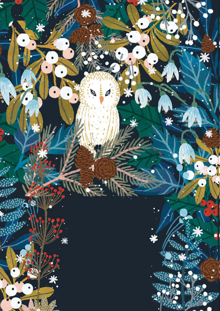 Roger la Borde Polar Bear Bower Advent Calendar Greeting Card featuring artwork by Antoana Oreski