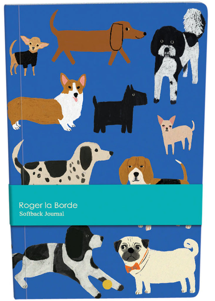 Roger la Borde Shaggy Dogs A5 Softback Journal featuring artwork by Anne Bentley