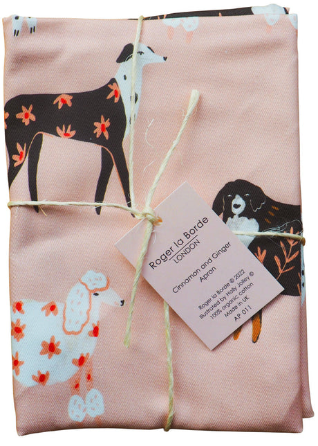 Roger la Borde Cinnamon and Ginger Apron featuring artwork by Holly Jolley