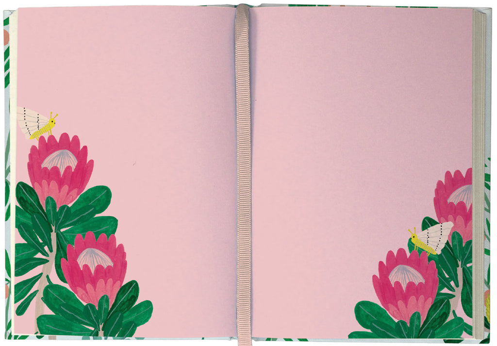 Roger la Borde King Protea Illustrated Journal featuring artwork by Kate Pugsley