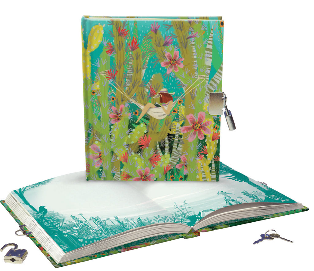 Roger la Borde Summertime Lockable Notebook featuring artwork by Jane Newland