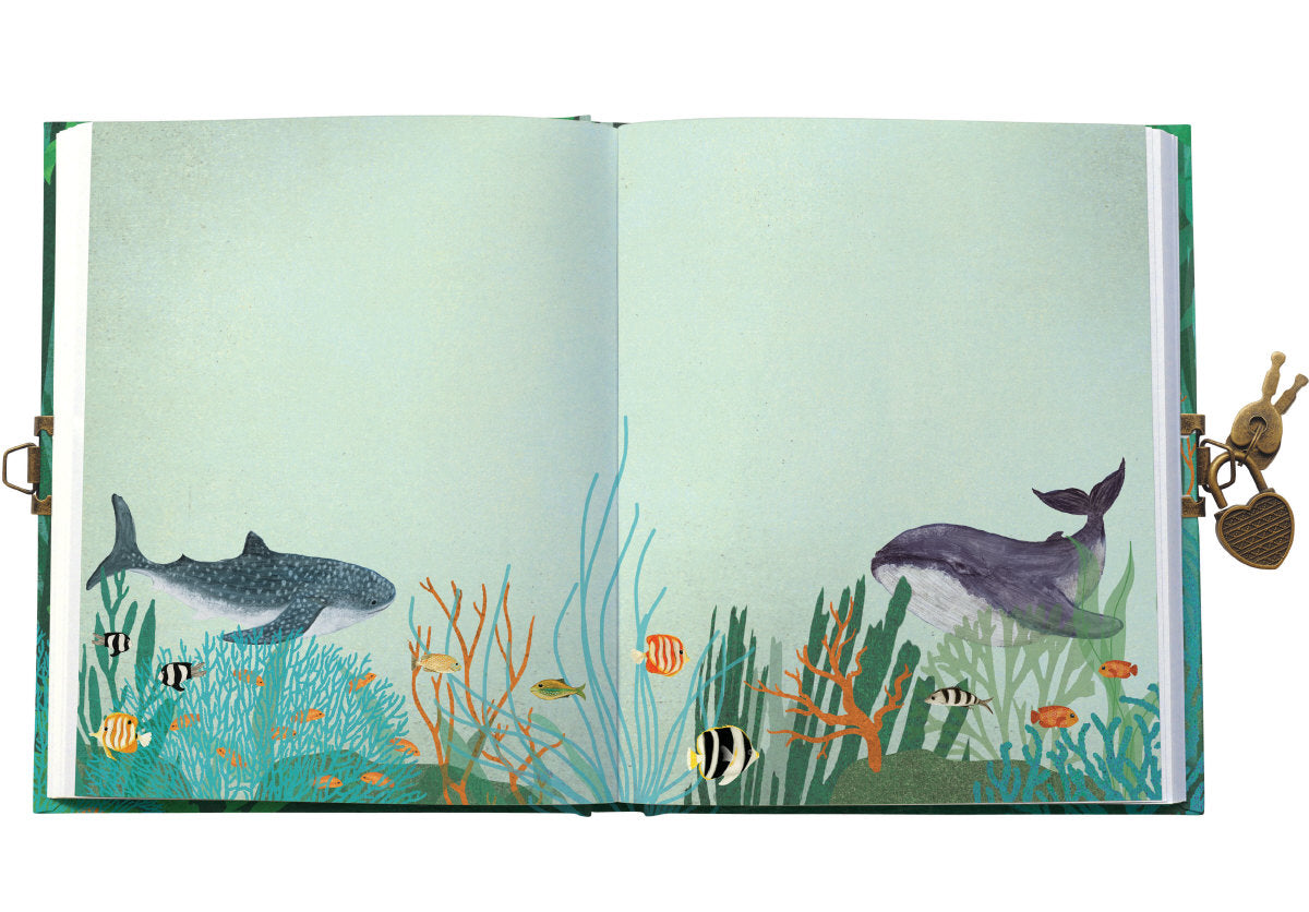 Roger la Borde Whale Song Lockable Notebook featuring artwork by Katherine Quinn