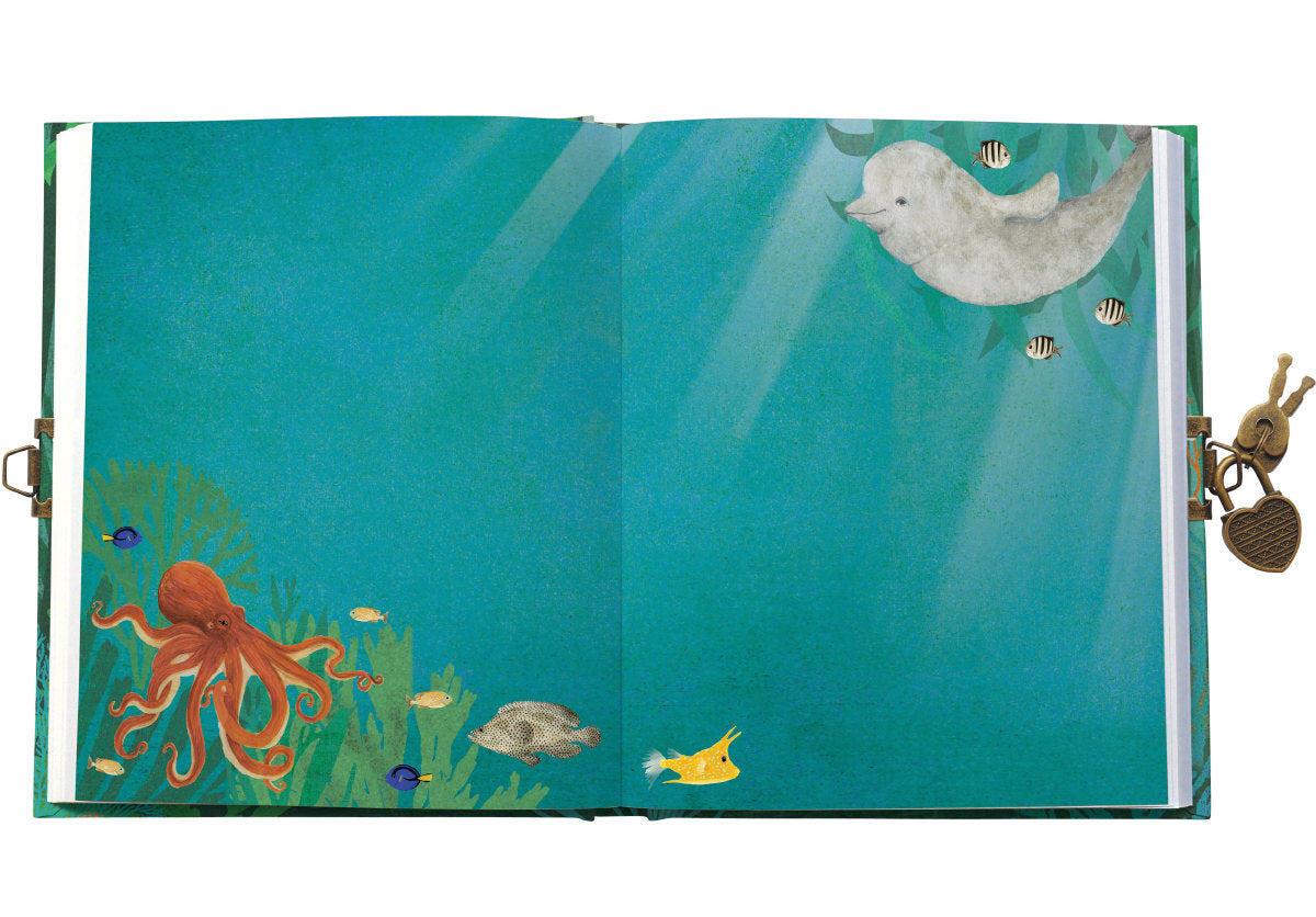 Roger la Borde Whale Song Lockable Notebook featuring artwork by Katherine Quinn