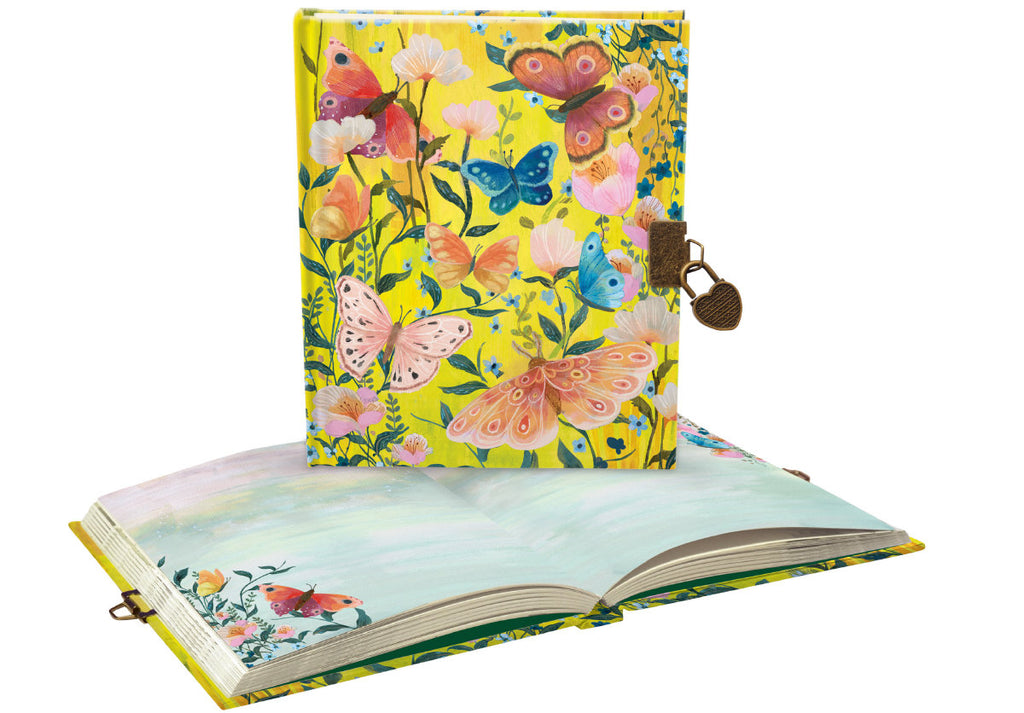 Roger la Borde Butterfly Ball Lockable Notebook featuring artwork by Kendra Binney