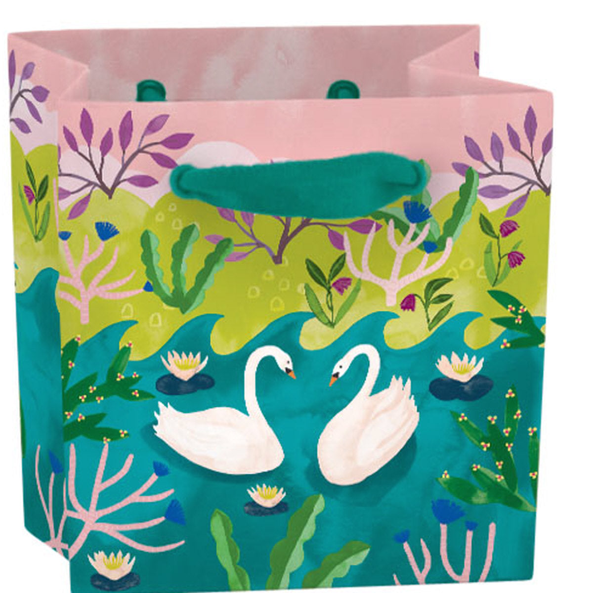 Roger la Borde Swans Gift Bag featuring artwork by Katie Vernon