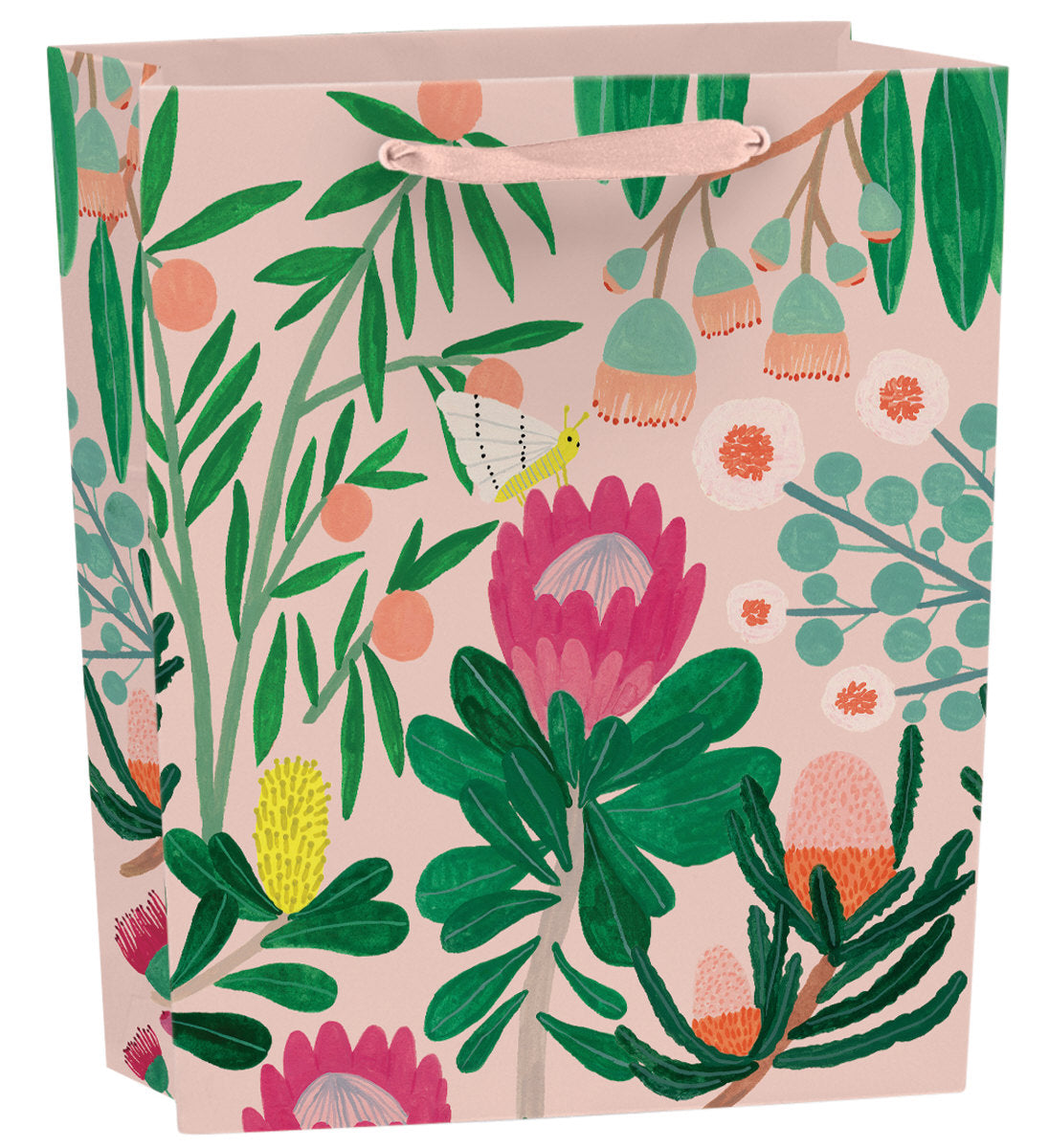 Roger la Borde King Protea Medium Gift Bag featuring artwork by Kate Pugsley