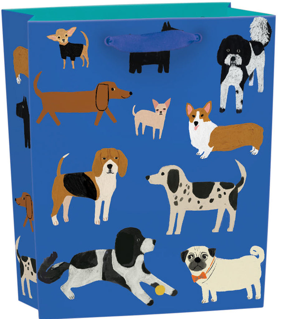Roger la Borde Shaggy Dogs Small Gift Bag featuring artwork by Anne Bentley