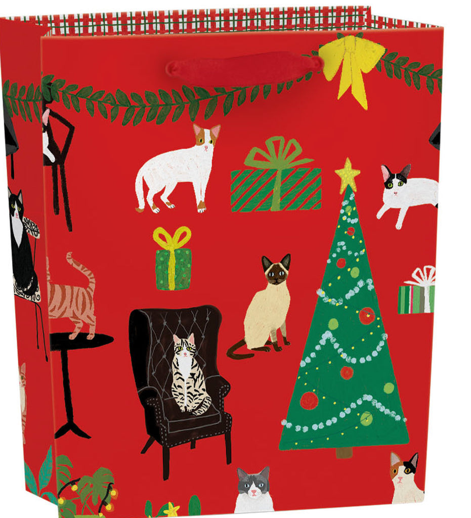Roger la Borde Cat and Dog Palais Small Gift Bag featuring artwork by Anne Bentley