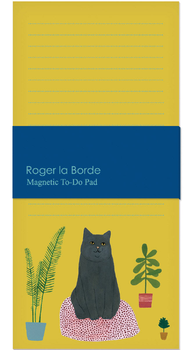 Roger la Borde Chouchou Chat Magnet Notepad featuring artwork by Kate Pugsley