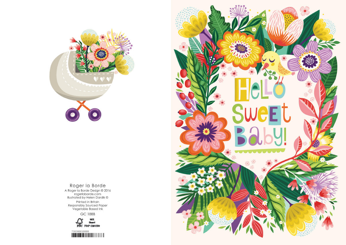 Roger la Borde English Eccentrics Greeting Card featuring artwork by Helen Dardik