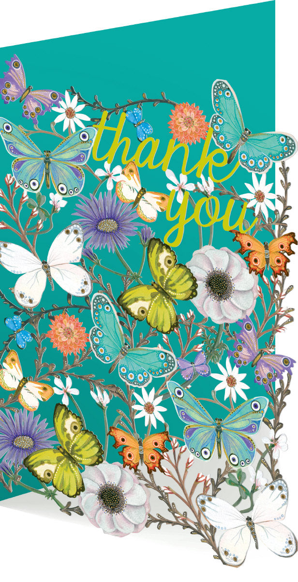 Roger la Borde Butterfly Ball Lasercut Card featuring artwork by Jane Ray