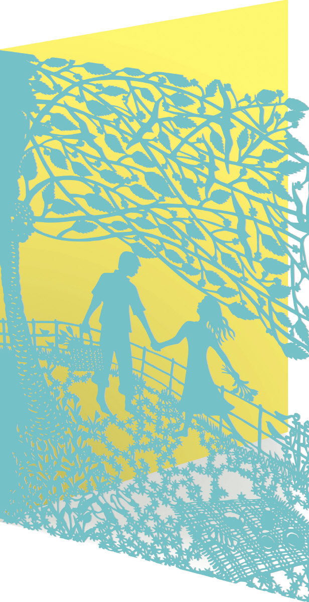 Roger la Borde Filigree Lasercut Card featuring artwork by Ian Penney