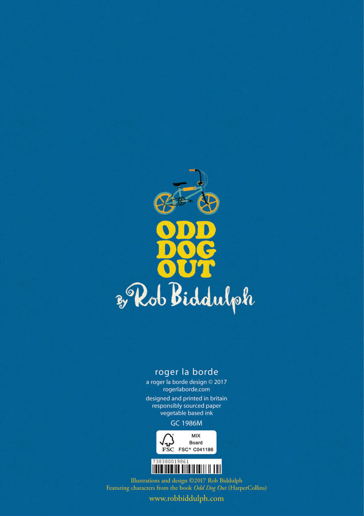 Roger la Borde Odd Dog Out Greeting Card featuring artwork by Rob Biddulph