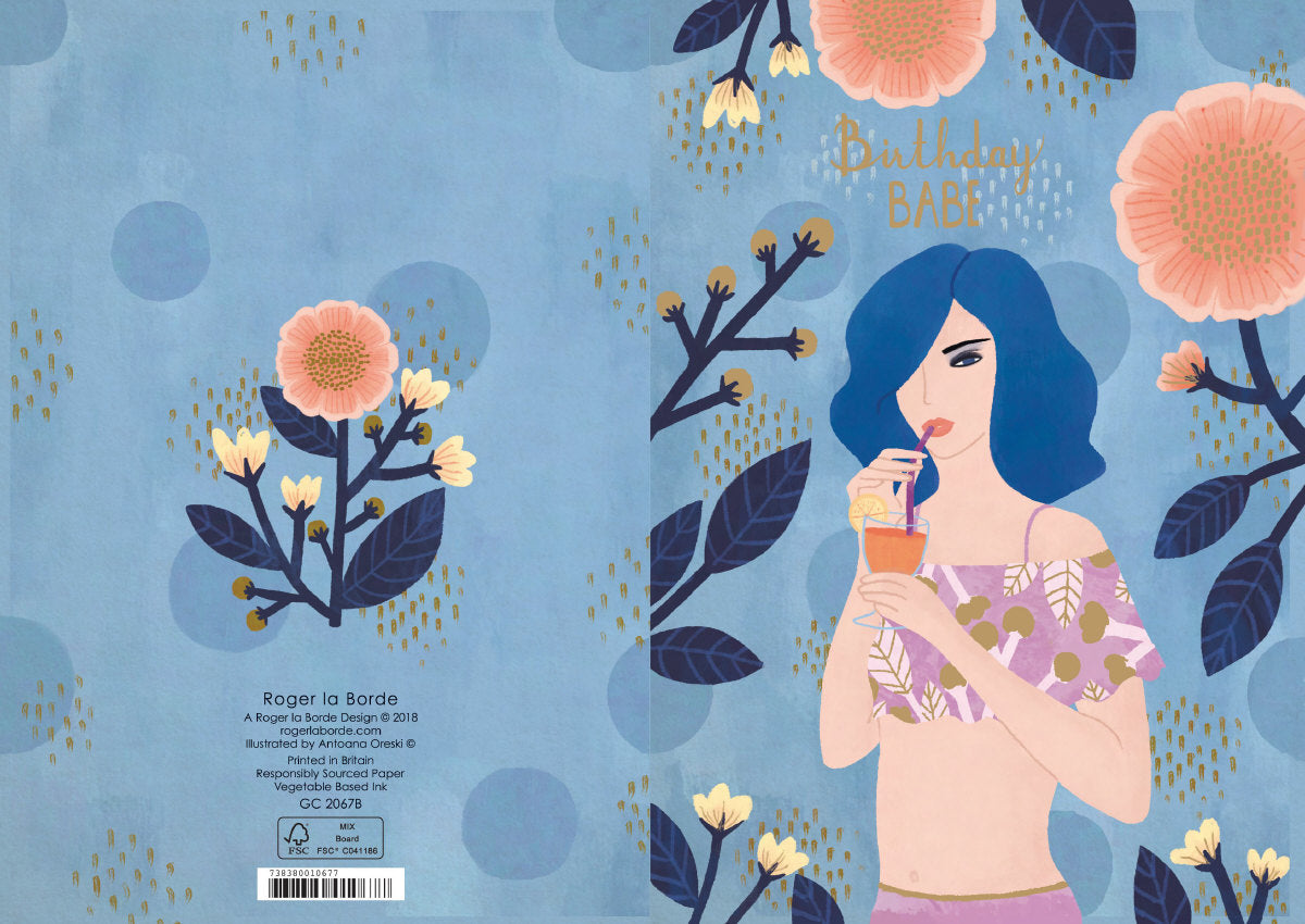 Roger la Borde Summer Forrest Greeting Card featuring artwork by Antoana Oreski