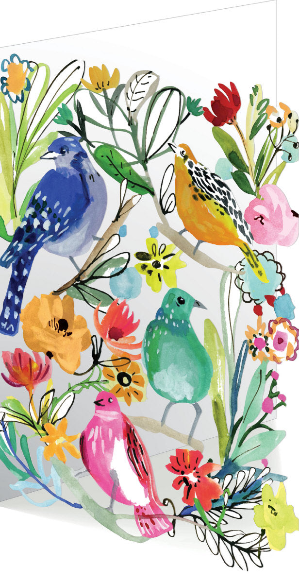 Roger la Borde Wild Batik Lasercut Card featuring artwork by Jennifer Orkin Lewis