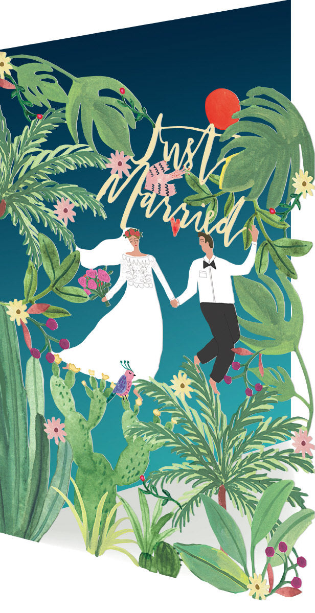 Roger la Borde Over the Rainbow Lasercut Card featuring artwork by Rosie Harbottle