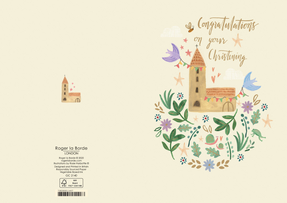 Roger la Borde Over the Rainbow Greeting Card featuring artwork by Rosie Harbottle