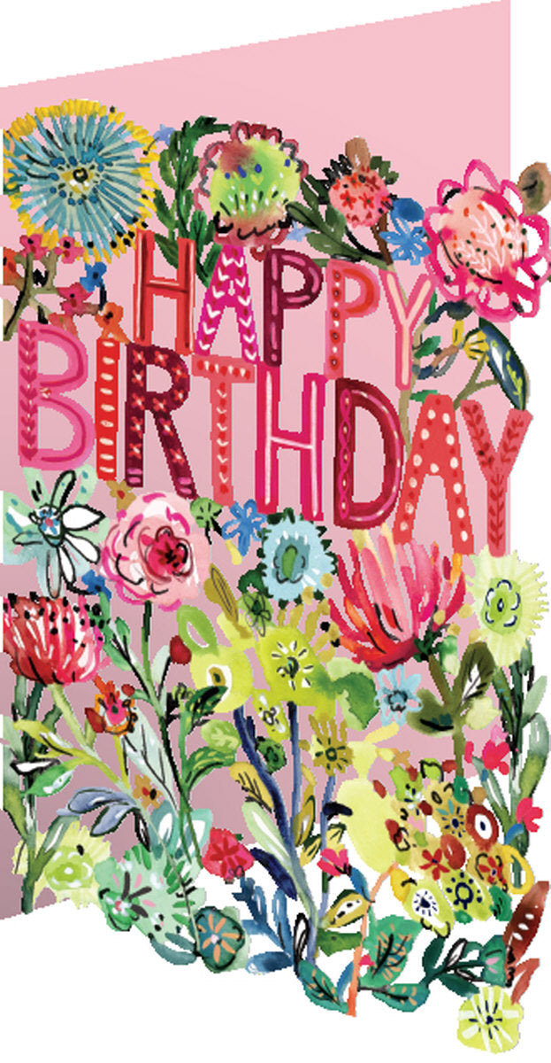 Roger la Borde Wild Batik Lasercut Greeting Card featuring artwork by Jennifer Orkin Lewis