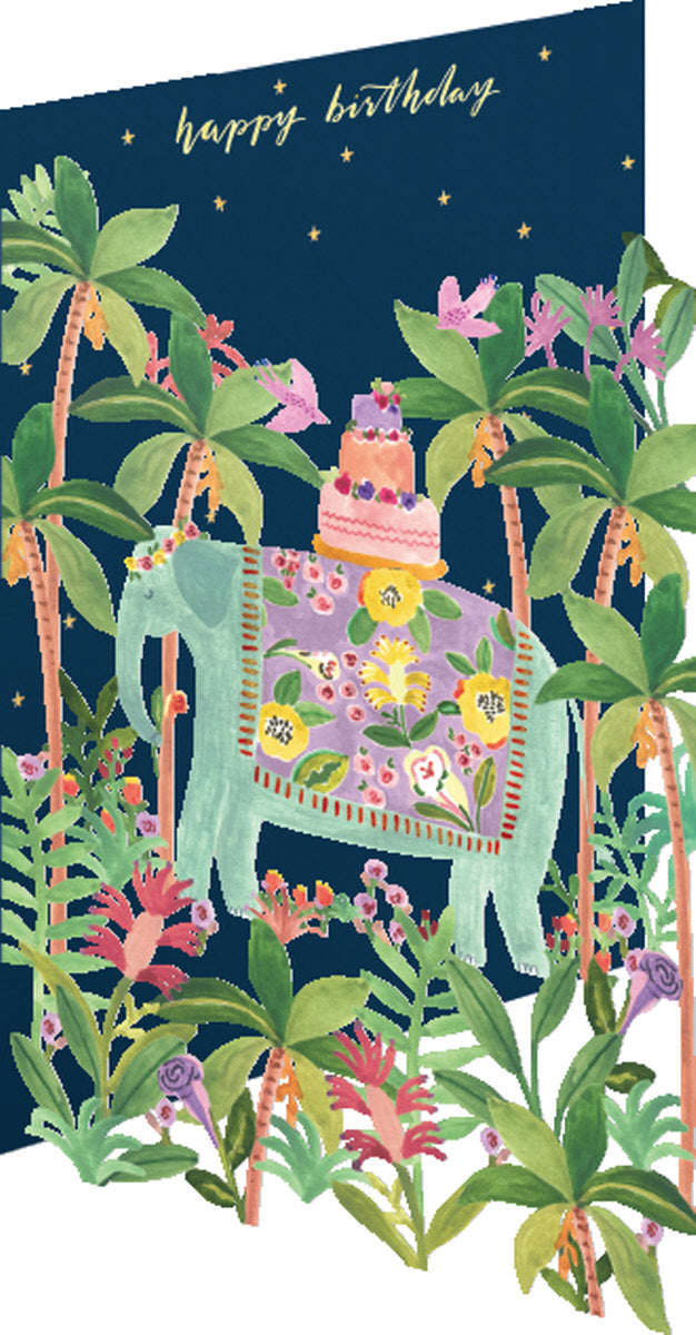 Roger la Borde Over the Rainbow Lasercut Card featuring artwork by Rosie Harbottle