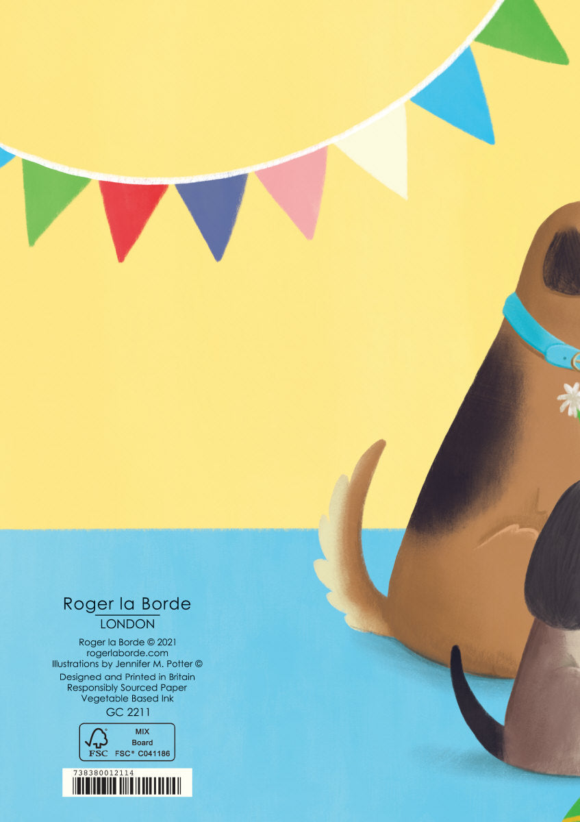 Roger la Borde Menagerie Greeting Card featuring artwork by Jennifer M Potter