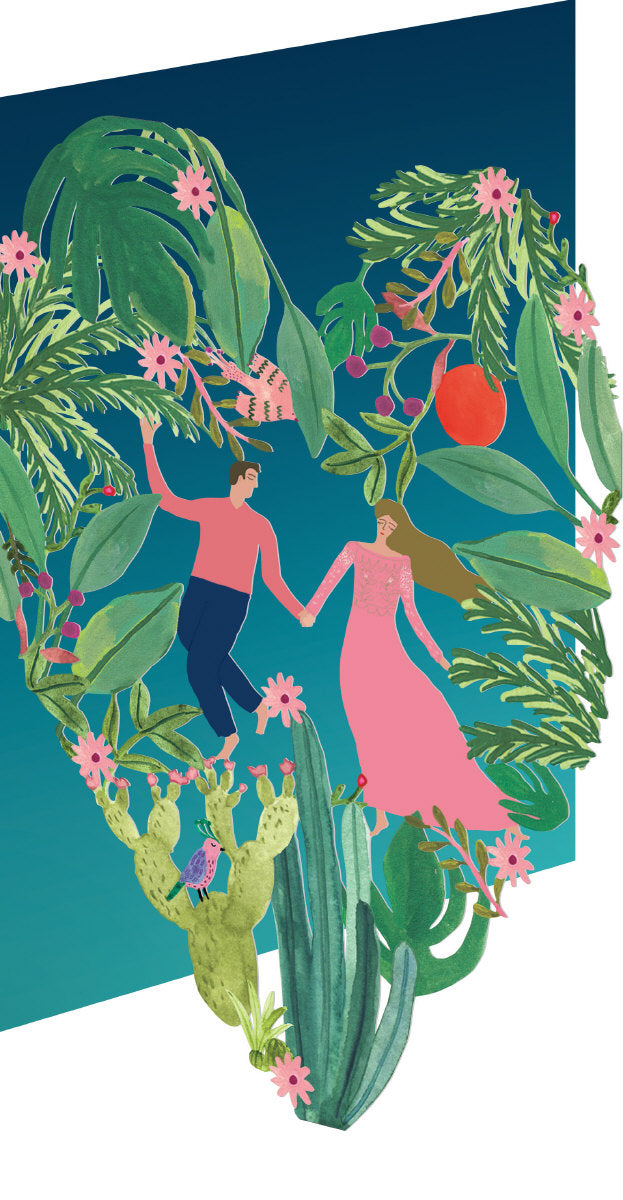 Roger la Borde Over the Rainbow Lasercut Card featuring artwork by Rosie Harbottle