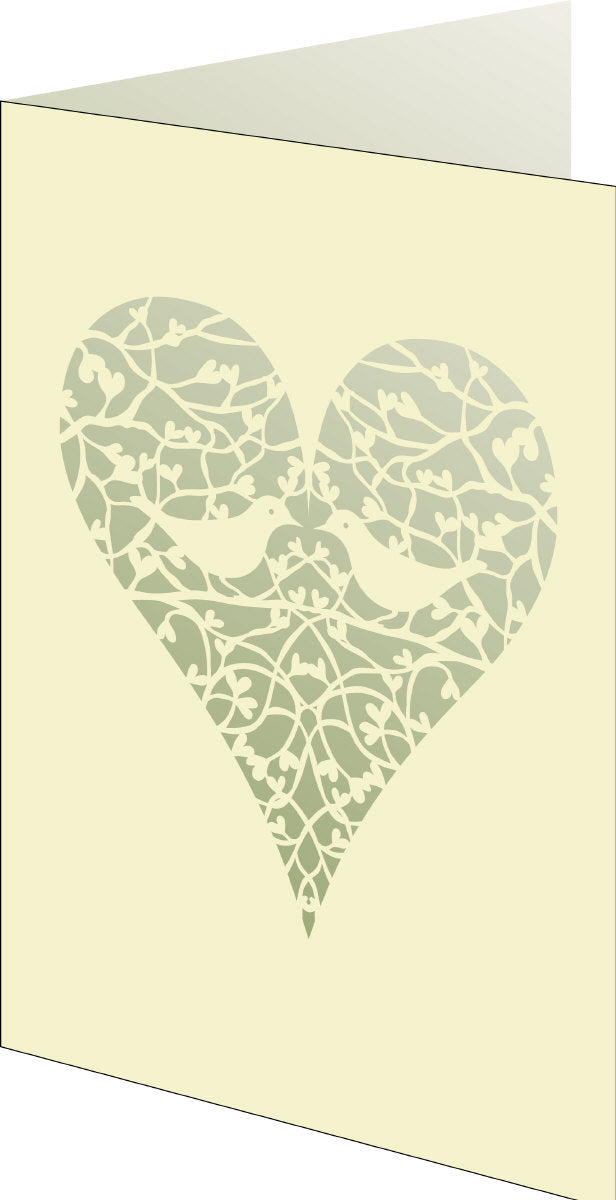 Roger la Borde Cr+¿me Anglais Lasercut Card featuring artwork by Roger la Borde