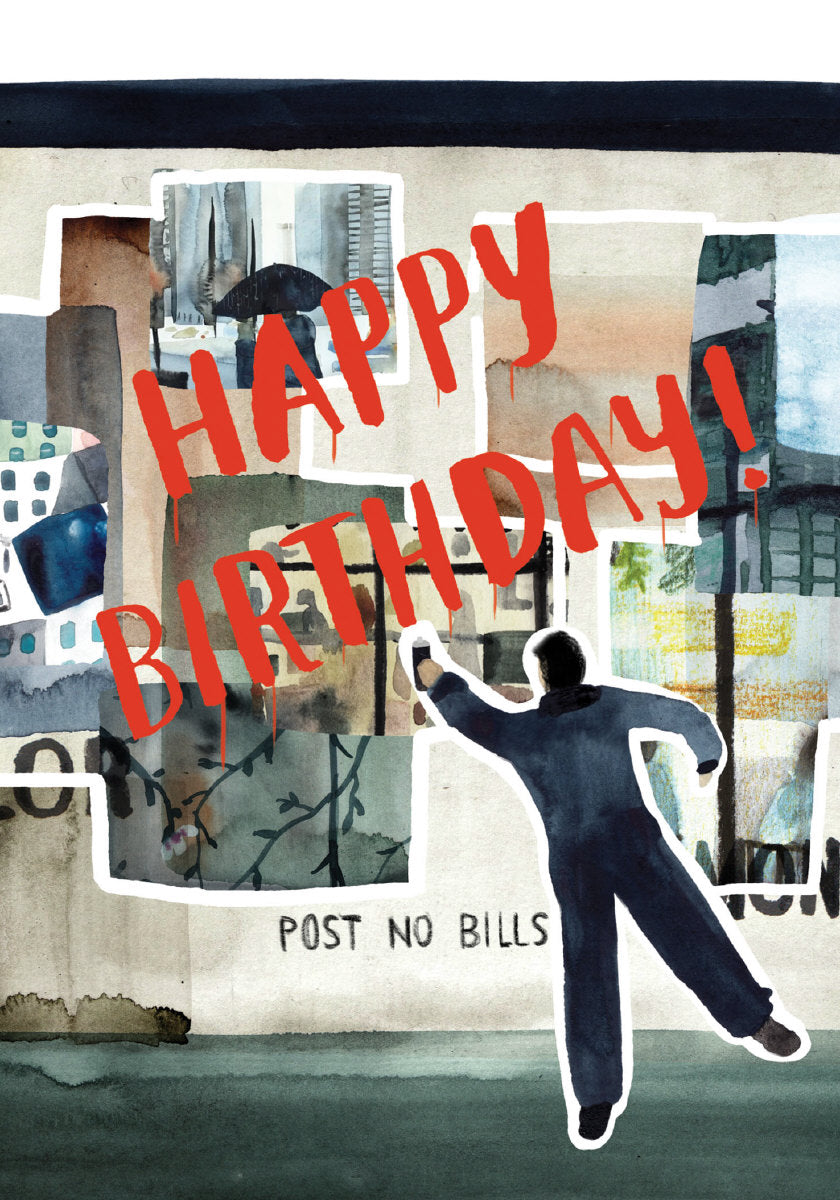 Roger la Borde Downtown Petite Card featuring artwork by Marc Martin