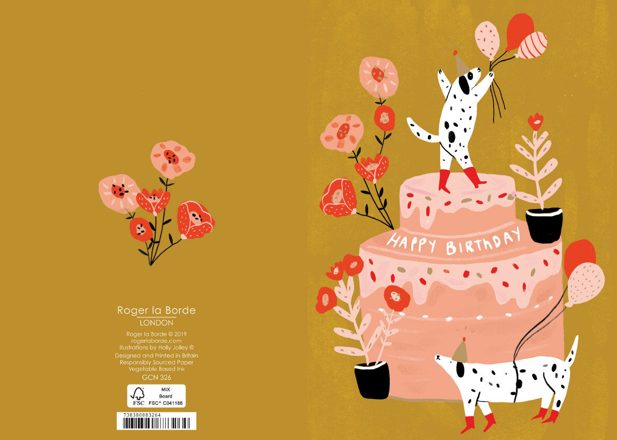 Roger la Borde Porcelain Horse Petite Card featuring artwork by Holly Jolley