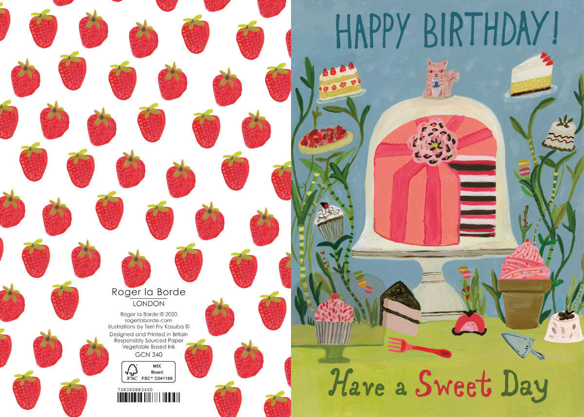 Roger la Borde Pup Talk Petite Card featuring artwork by Terri Fry Kasuba