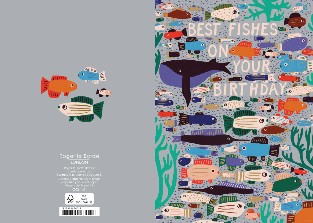 Roger la Borde Starflower Petite Card featuring artwork by Monika Forsberg