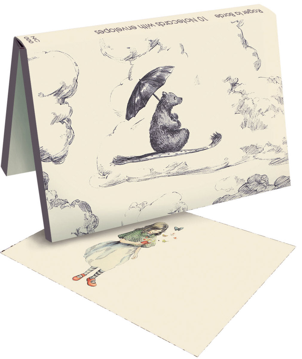 Roger la Borde Mondoodle Notecard Wallet Sale featuring artwork by Elise Hurst