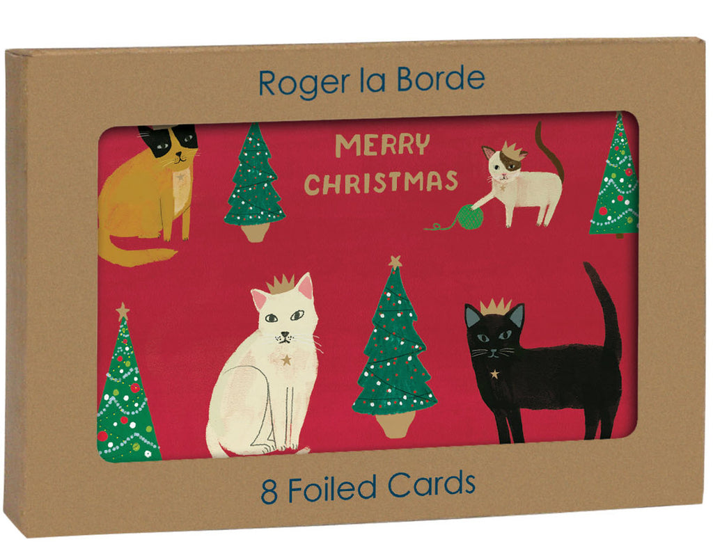 Roger la Borde Cat and Dog Palais Gold Foil Card Pack featuring artwork by Anne Bentley
