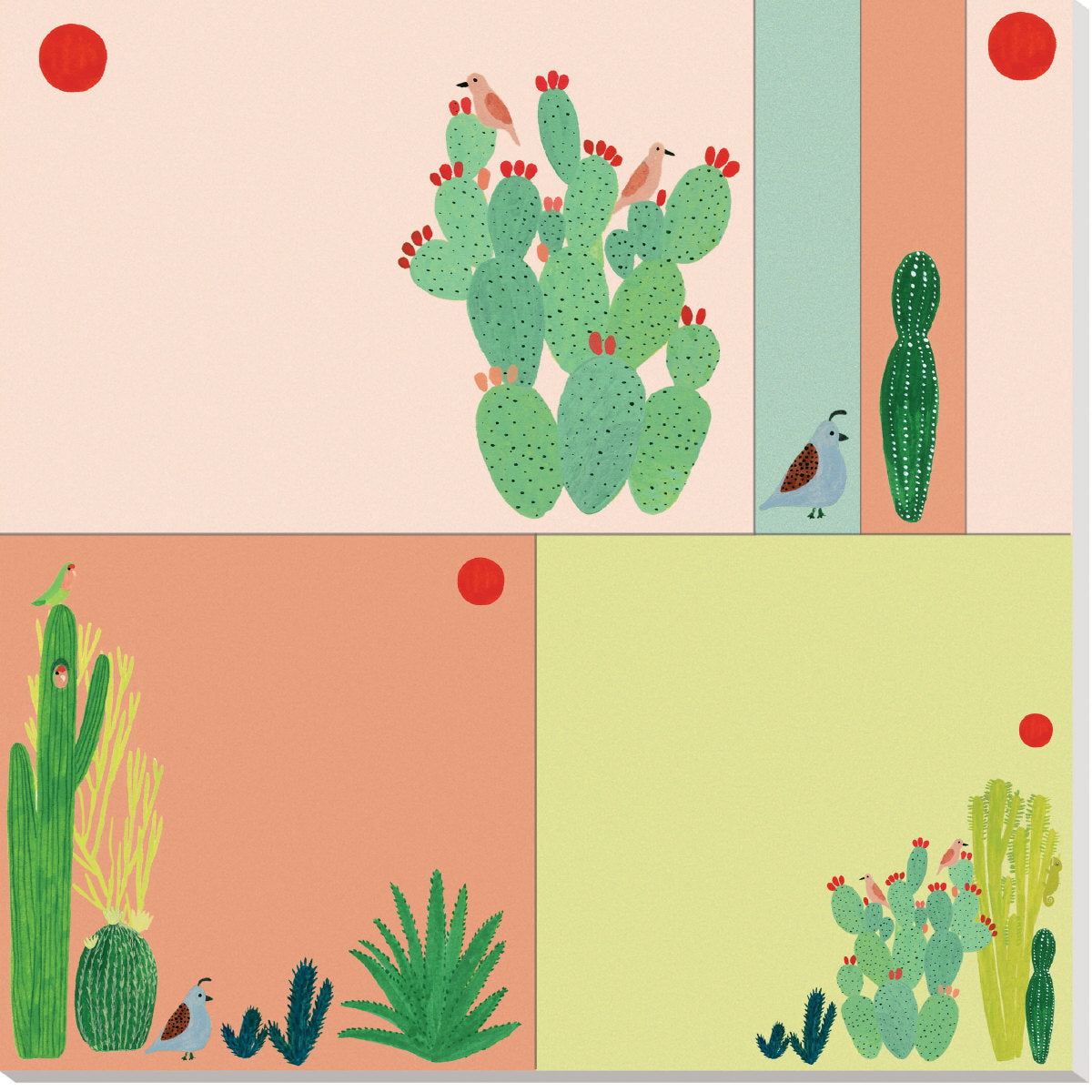 Roger la Borde Joshua Tree Sticky Notepad featuring artwork by Kate Pugsley