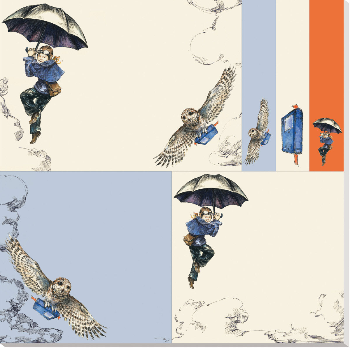 Roger la Borde Mondoodle Sticky Notepad featuring artwork by Elise Hurst