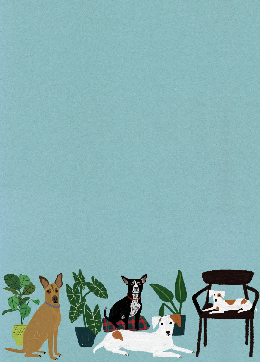 Roger la Borde Cat and Dog Palais Writing Paper Set featuring artwork by Anne Bentley