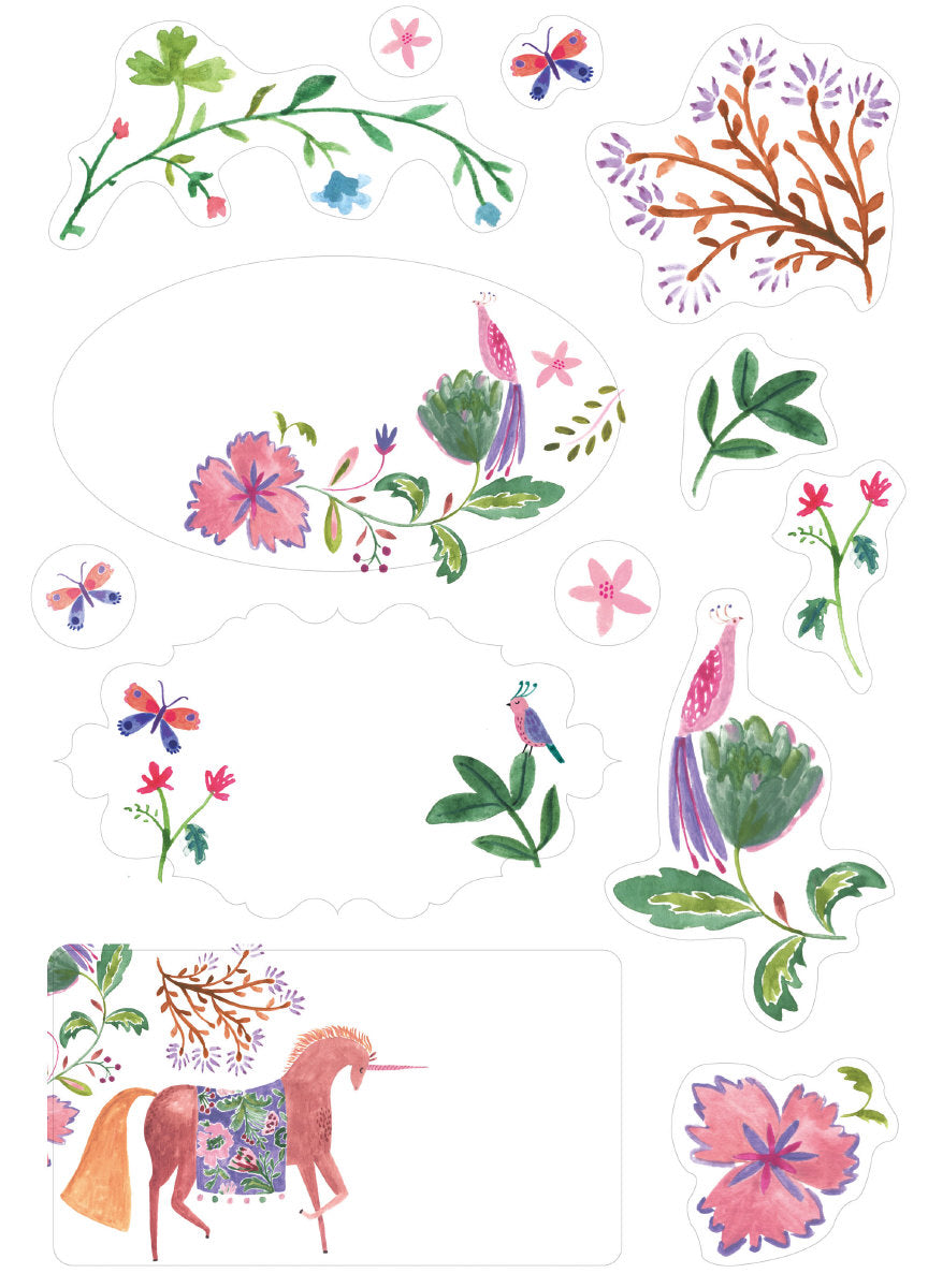 Roger la Borde Over the Rainbow Writing Paper Set featuring artwork by Rosie Harbottle