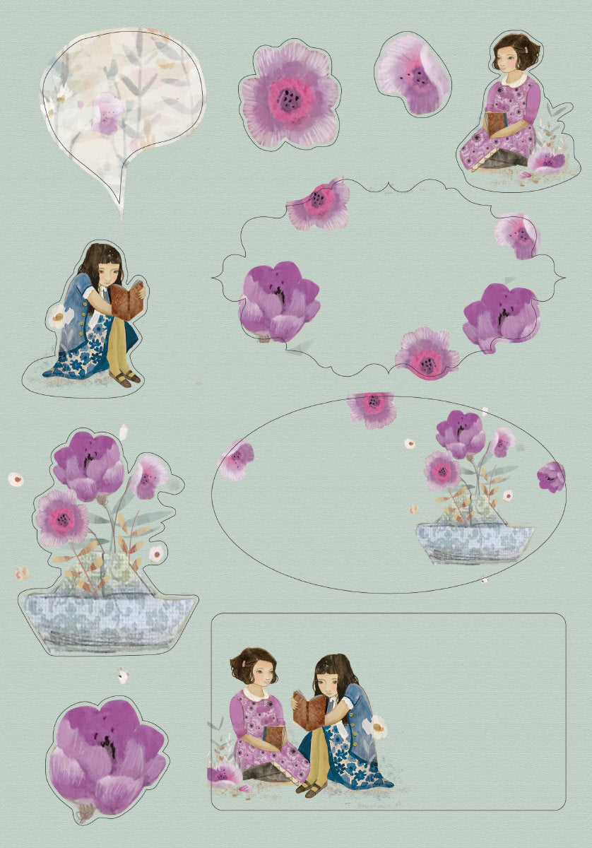 Roger la Borde Daydreamers Writing Paper Set featuring artwork by Kendra Binney