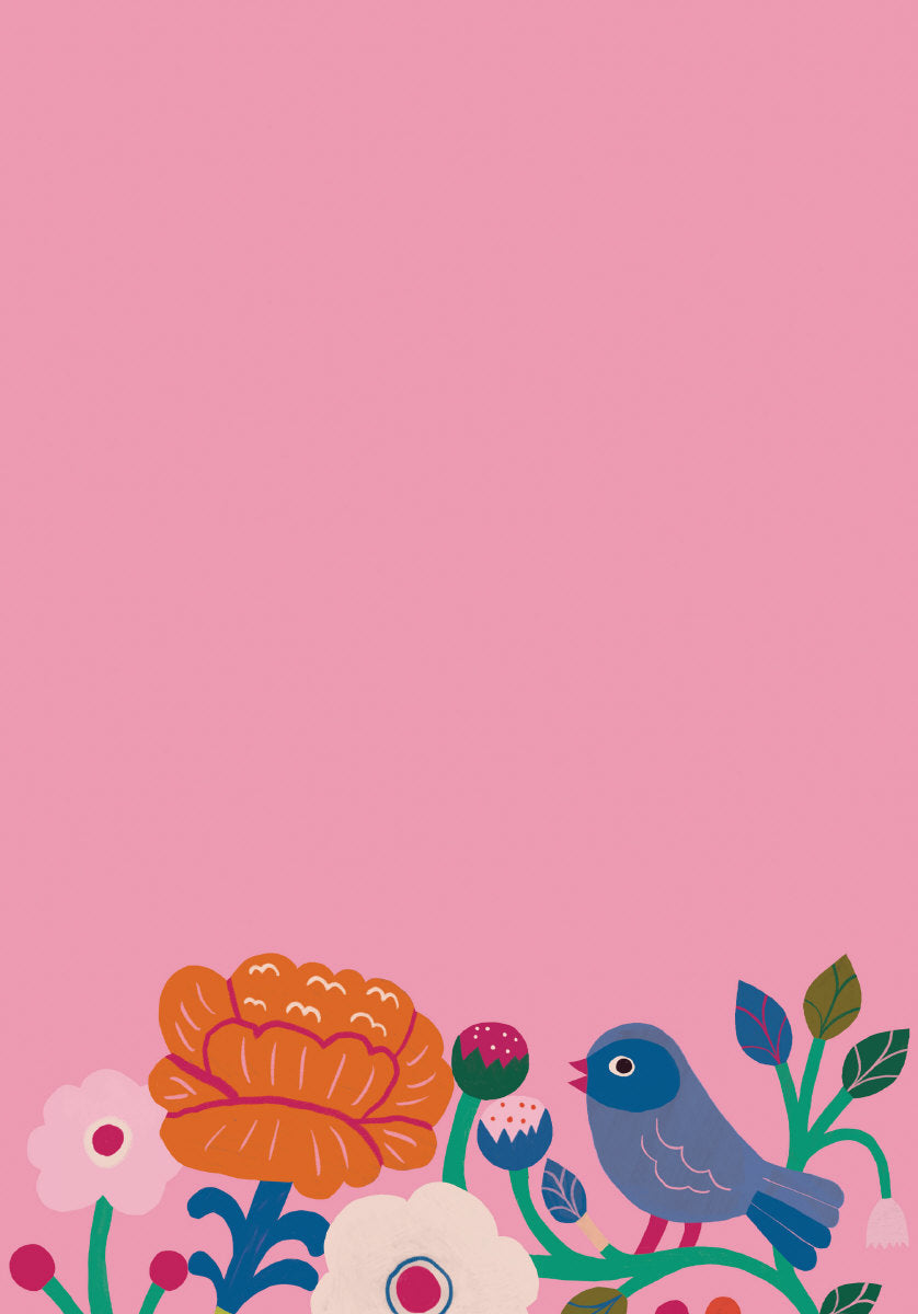 Roger la Borde Birdsong Writing Paper Set featuring artwork by Monika Forsberg