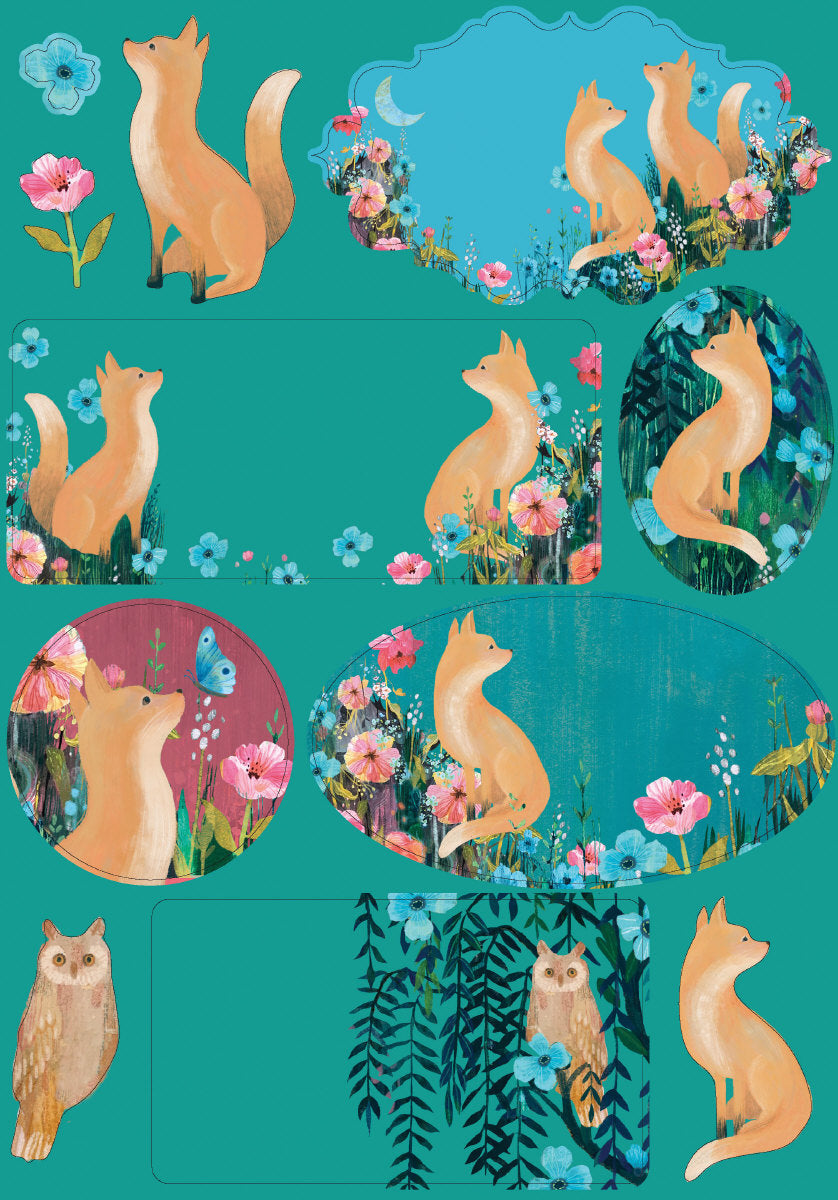 Roger la Borde Moonlit Meadow Writing Paper Set featuring artwork by Kendra Binney