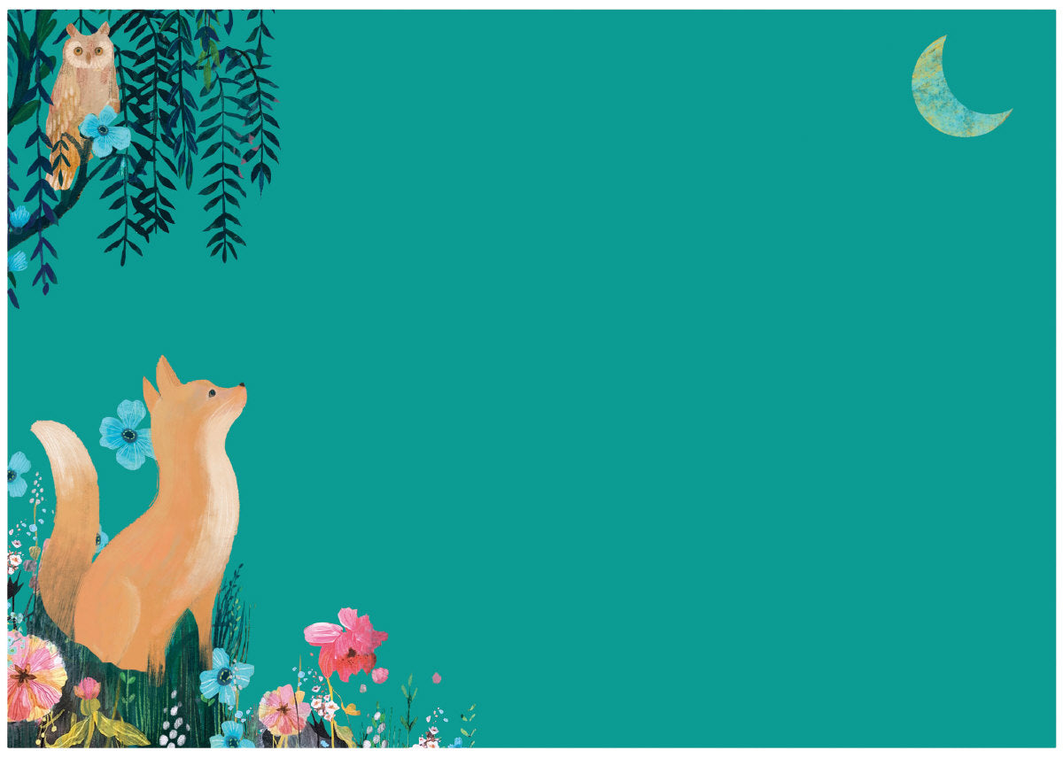 Roger la Borde Moonlit Meadow Writing Paper Set featuring artwork by Kendra Binney