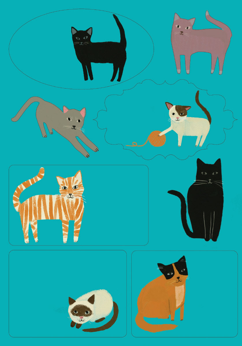 Roger la Borde Pretty Paws Writing Paper Set featuring artwork by Anne Bentley