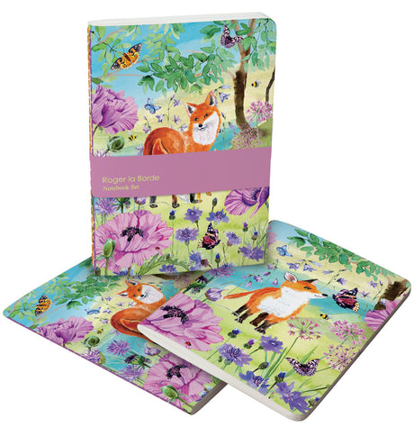 Roger la Borde Sunny and Wild   A5 Softback Notebook Set featuring artwork by Fay Ford